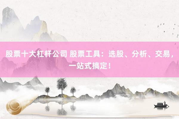 股票十大杠杆公司 股票工具：选股、分析、交易，一站式搞定！